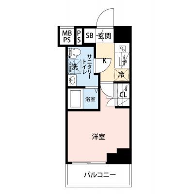 【🎉初期費用オフ｜お得なキャンペーン】【禁煙🚭/Wi-Fi無料🌐】マイナビSTAY横浜ザ・セントラル　216の間取り図