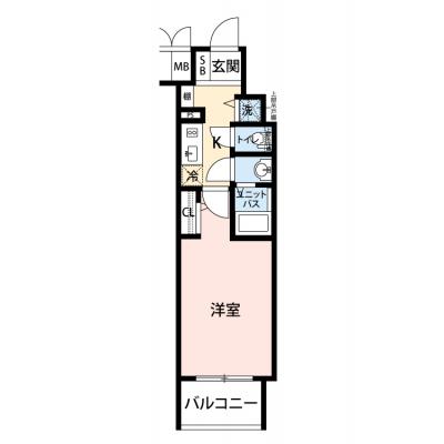 【🍧夏のクールダウン価格！🍧】【禁煙🚭/Wi-Fi無料🌐】マイナビSTAY EL谷町四丁目　1305の間取り図