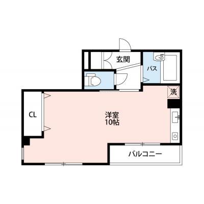 ◆パシオン西宮中央９【ネット無料(Wi-Fi対応)・駅近!!セパレート・洗面所独立・洗浄機能付き便座★オートロックあり】の間取り図