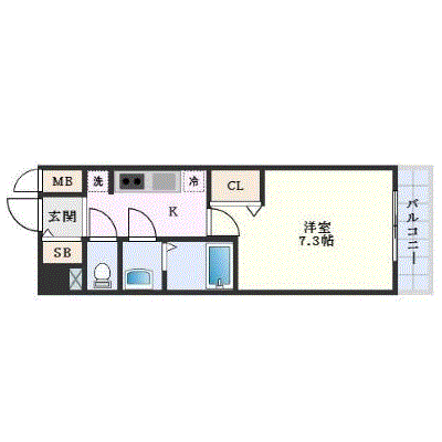 マンスリーリブマックス今池駅南フェルディノ●【Wi-Fi対応・設備充実】≪エクセレントシリーズ≫の間取り図