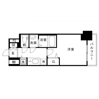 OneLife扇町駅前の間取り図