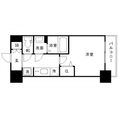 OneLife兵庫駅前＜TYPE1＞【★和田岬へのアクセス良好！】の間取り図
