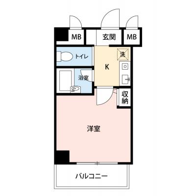 【🌷新生活応援キャンペーン🌷】【禁煙🚭/Wi-Fi無料🌐】マイナビSTAYミライエ芝2丁目　304の間取り図