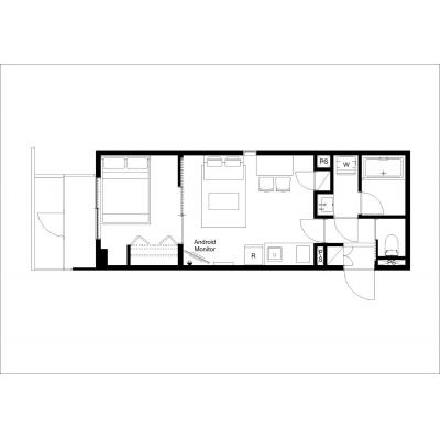人気の池袋エリア/便利な山手線沿線/駅徒歩7分/ウェルスクエアイズム池袋イースト403の間取り図
