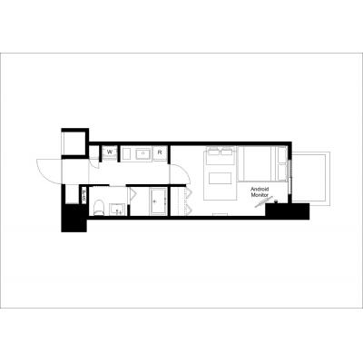 オシャレなデザイナーズ物件♪／Wi-Fi完備／家具家電・備品完備／lighthouse otsuka 305の間取り図