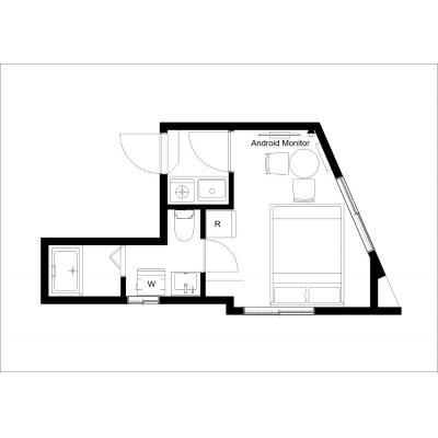 池袋駅から徒歩10分！2023年築の綺麗なお部屋/旅行・ビジネスに〇/ARM池袋302の間取り図