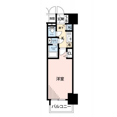 【🍡！秋の大感謝価格！🍡】【禁煙🚭/Wi-Fi無料🌐】マイナビSTAY本町エクストラ　1403の間取り図