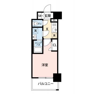 【🍡！秋の大感謝価格！🍡】【禁煙🚭/Wi-Fi無料🌐】マイナビSTAY弁天町ルシェンテ　208の間取り図