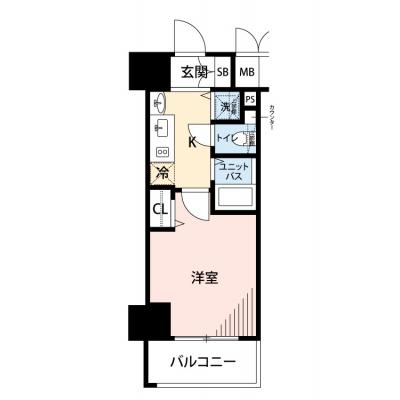 【🌷新生活応援キャンペーン🌷】【禁煙🚭/Wi-Fi無料🌐】マイナビSTAY堺筋本町フィリア　603の間取り図