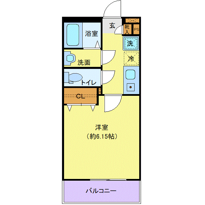 マンスリーリブマックス京急本線花月総持寺ブランミュールⅢ■『禁煙ルーム・駅5分』【Wi-Fi無制限・独立洗面・浴室乾燥付】≪エクセレントシリーズ≫の間取り図