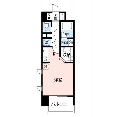 【🎍年末年始大感謝祭🎍】【禁煙🚭/Wi-Fi無料🌐】マイナビSTAY本町公園　407の間取り図