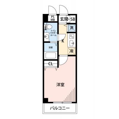 【✨🌅❄年末年始大感謝祭❄🌅✨】【禁煙🚭/Wi-Fi無料🌐】マイナビSTAY矢口渡　404の間取り図