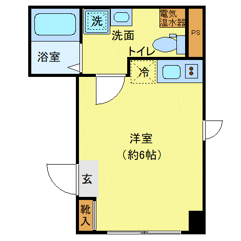 グッドステイ門前仲町WEST■『禁煙ルーム・築浅・独立洗面・浴室乾燥付』【ハイクラス】の間取り図