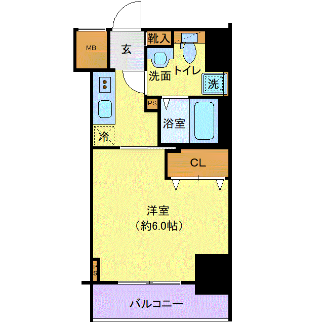 マンスリーリブマックス所沢NORTHステイ■『禁煙ルーム』【独立洗面・浴室乾燥付】≪エクセレントシリーズ≫の間取り図