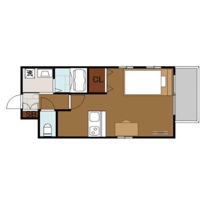 BraTTo新栄デコール（1K）【ビジネスマン向け💻】防犯設備完備で住環境良好なお部屋👍の間取り図