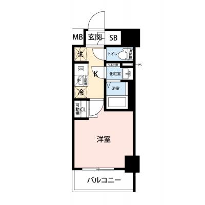 【🎉初期費用オフ｜お得なキャンペーン】【禁煙🚭/Wi-Fi無料🌐】マイナビSTAY横濱南　708の間取り図