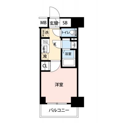 【🎉初期費用オフ｜お得なキャンペーン】【禁煙🚭/Wi-Fi無料🌐】マイナビSTAY横濱南　712の間取り図