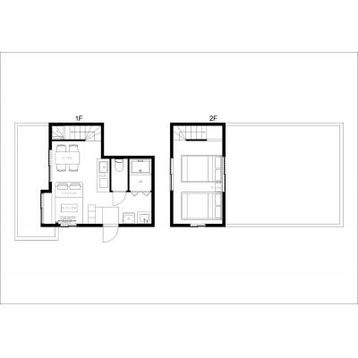 押上駅9分のデザイナーズマンション！日当たりの良いお部屋♪/家具・家電完備/横川ハウスA号室の間取り図