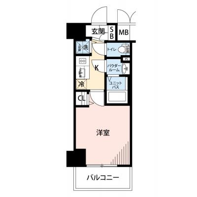 【清掃費11,000円OFF｜1月末までの入居限定🎁】【禁煙🚭/Wi-Fi無料🌐】マイナビSTAY阿波座駅前フェリオ　1203の間取り図