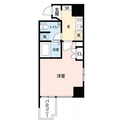 【🌿快適シーズン引越し応援キャンペーン🏡🌈】【禁煙🚭】マイナビSTAY京町堀イースト　504の間取り図
