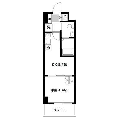 アットイン新宿AB33　 『公式サイト限定キャンペーン実施中！室内画像も豊富で、お見積り／web予約も可能です！「アットイン公式」で検索！🔍』の間取り図