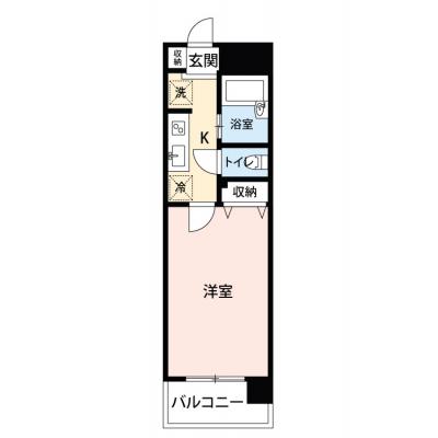 【🎉初期費用オフ｜お得なキャンペーン】【禁煙🚭】マイナビSTAY MAISON DE.F.　602の間取り図