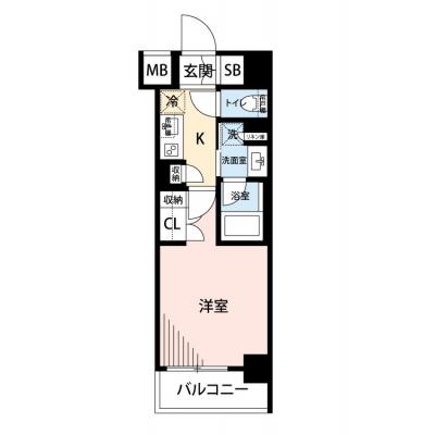 【🍡！秋の大感謝価格！🍡】【禁煙🚭/Wi-Fi無料🌐】マイナビSTAY川崎殿町WEST　207の間取り図