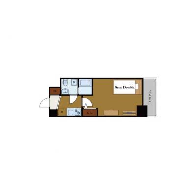 BraTTo心斎橋ラシュレ【ビジネスマン向け💻】本町駅徒歩5分圏内の高設備物件👍の間取り図