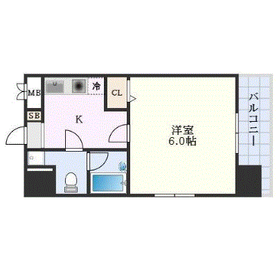 グッドステイ東比恵駅南ラフォーレ●【ベーシック・設備充実】の間取り図