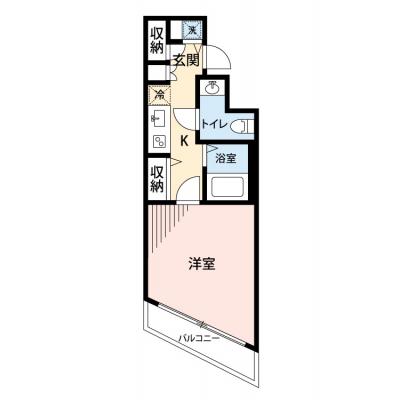 【🎉初期費用オフ｜お得なキャンペーン】【禁煙🚭/Wi-Fi無料🌐】マイナビSTAYフルーメン目黒　302の間取り図