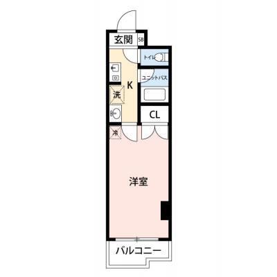 【🍡！秋の大感謝価格！🍡】【禁煙🚭/Wi-Fi無料🌐】マイナビSTAY二子玉川メゾン　405の間取り図