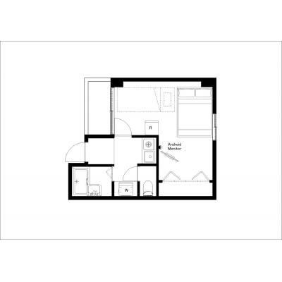 八幡屋公園すぐ/京セラドーム/ユニバーサルスタジオ/コレクション夕凪505の間取り図