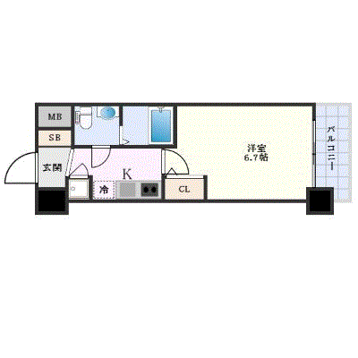 グッドステイ東淀川駅前ラシュレ■【ハイクラス・設備充実】の間取り図
