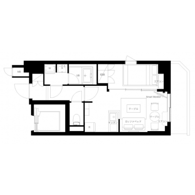 両国エリア/スカイツリーまで1.3km/綺麗なお部屋/アーバンパーク本所吾妻橋701の間取り図