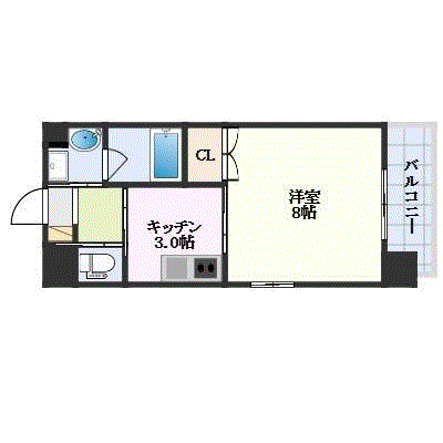 グッドステイ広島駅北ソフィアコート△【ハイクラス・Wi-Fi対応・設備充実】の間取り図