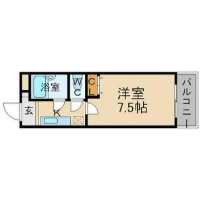  🎉6月以降の入居開始で表示賃料から1,000円OFF！🎉◆パシオン川西５【提携駐車場有り】【川西能勢口徒歩５分！バス・トイレ別！】の間取り図