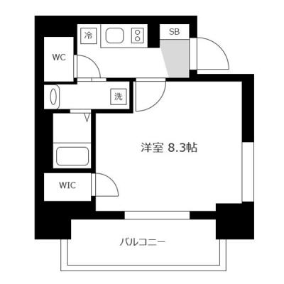アットイン本町2 『公式サイト限定キャンペーン実施中！室内画像も豊富で、お見積り／web予約も可能です！「アットイン公式」で検索！🔍』の間取り図