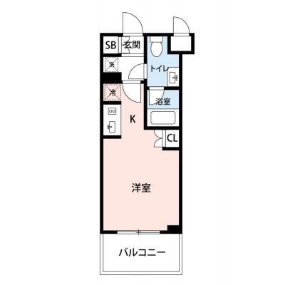 【🎉初期費用オフ｜お得なキャンペーン】【禁煙🚭/Wi-Fi無料🌐】マイナビSTAYトワイライトヒルズ川崎　405の間取り図