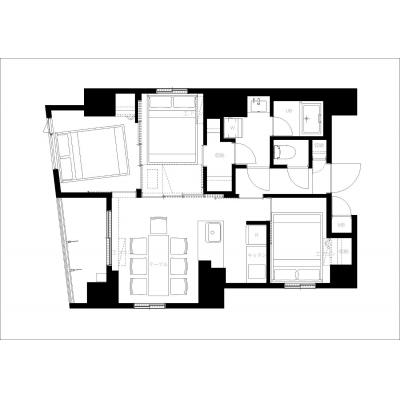 広々3LDKのお洒落なデザイナーズ！/スカイツリーまで徒歩10分圏内！/ASTILE押上401の間取り図