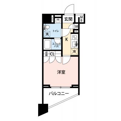【🎉初期費用オフ｜お得なキャンペーン】【禁煙🚭/Wi-Fi無料🌐】マイナビSTAYトワイライトヒルズ川崎柳町　803の間取り図