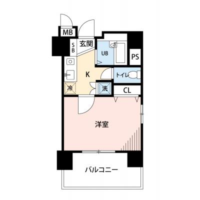 【🎉初期費用オフ｜お得なキャンペーン】【禁煙🚭/Wi-Fi無料🌐】マイナビSTAYミライエ御茶ノ水順天堂大学前　801の間取り図