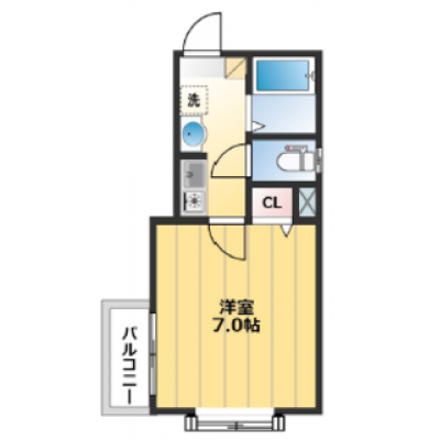 リスポーン川越05【本川越駅 徒歩8分！Wi-Fi付、オートロック付】の間取り図