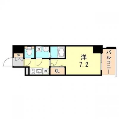 トラスト三宮19【東横インのすぐ隣♪築浅物件！】の間取り図