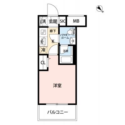【🎉初期費用オフ｜お得なキャンペーン】【禁煙🚭/Wi-Fi無料🌐】マイナビSTAY鶴見市場　202の間取り図