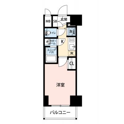 【✨🌅❄年末年始大感謝祭❄🌅✨】【禁煙🚭/Wi-Fi無料🌐】マイナビSTAY鶴舞WEST　503の間取り図