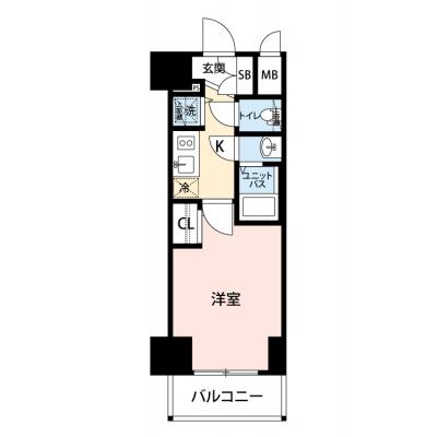 【🍡！秋の大感謝価格！🍡】【禁煙🚭/Wi-Fi無料🌐】マイナビSTAY鶴舞WEST　504の間取り図