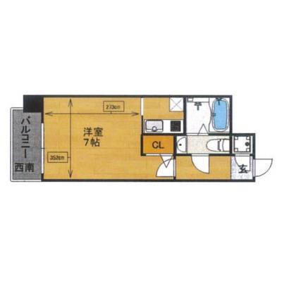 エステートモア祇園　Ｂの間取り図