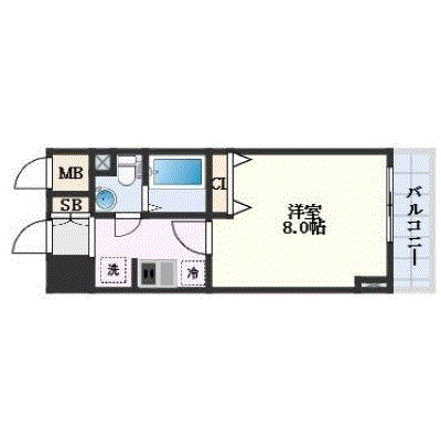 マンスリーリブマックス阿倍野駅レグルス▲【設備充実】≪エクセレントシリーズ≫の間取り図