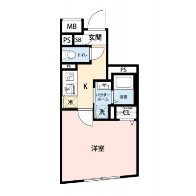 【🎉初期費用オフ｜お得なキャンペーン】【禁煙🚭/Wi-Fi無料🌐】マイナビSTAYトワイライトヒルズ大崎　202の間取り図