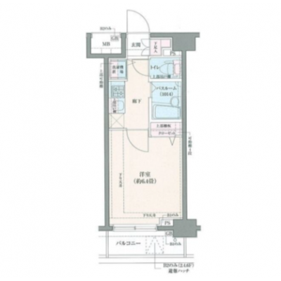 【🍡！秋の大感謝価格！🍡】【禁煙🚭/Wi-Fi無料🌐】マイナビSTAYミライエ早稲田大学前　303の間取り図